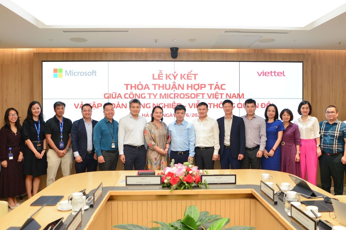 Viettel và Microsoft hợp tác chiến lược nhằm thúc đẩy ứng dụng các giải pháp công nghệ điện toán đám mây và AI tại Việt Nam