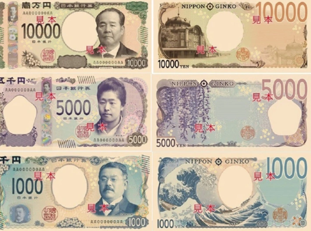 Nhật Bản sắp phát hành mẫu tiền mới đầu tiên trong 20 năm