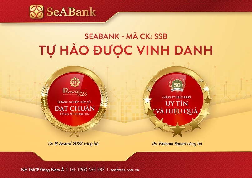 SeABank: Top 50 công ty đại chúng uy tín và ngân hàng đạt chuẩn công bố thông tin năm 2023