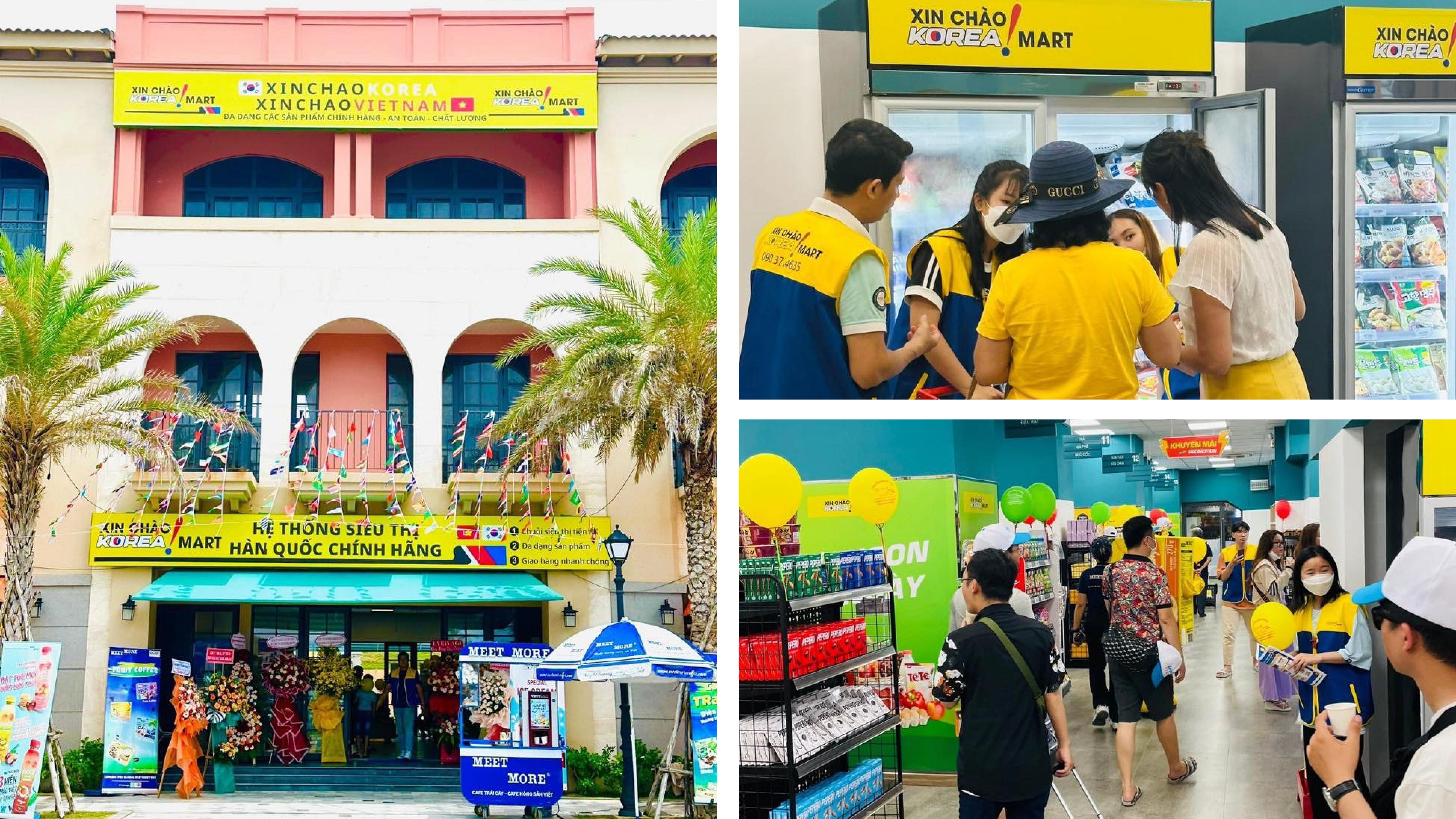 Hệ thống siêu thị Xin chào Korea Mart tại NovaWorld Phan Thiet thu hút cư dân, du khách mua sắm.