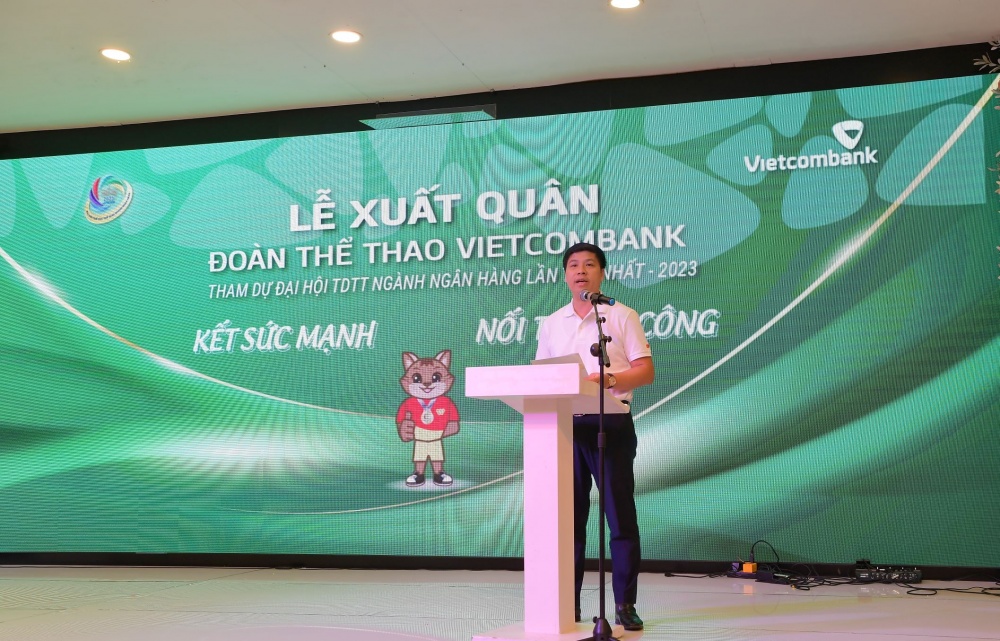 Vietcombank tổ chức lễ xuất quân tham dự Đại hội TDTT ngành Ngân hàng