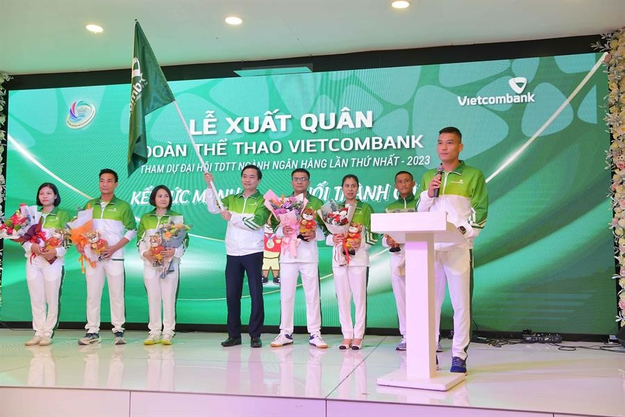 Vietcombank tổ chức lễ xuất quân tham dự Đại hội TDTT ngành Ngân hàng
