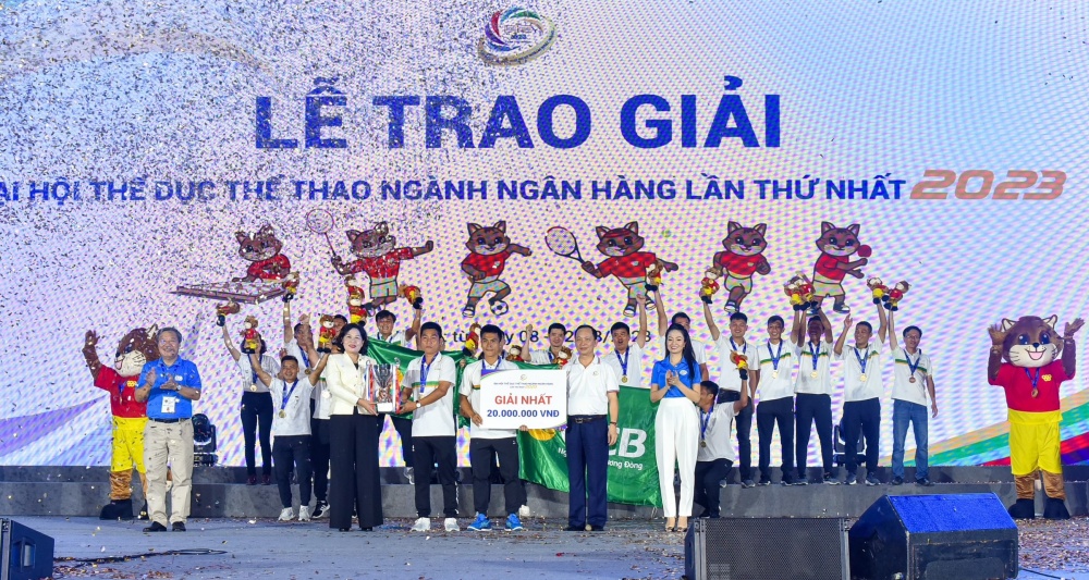 Bế mạc Đại hội TDTT ngành Ngân hàng: Khẳng định tinh thần đoàn kết, vì một Việt Nam cường thịnh