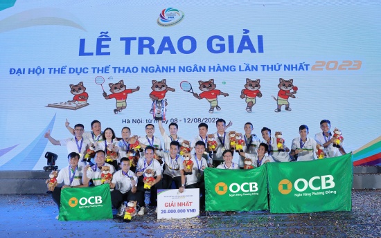 OCB  xuất sắc giành chức vô địch bóng đá nam tại Đại hội TDTT ngành  Ngân hàng