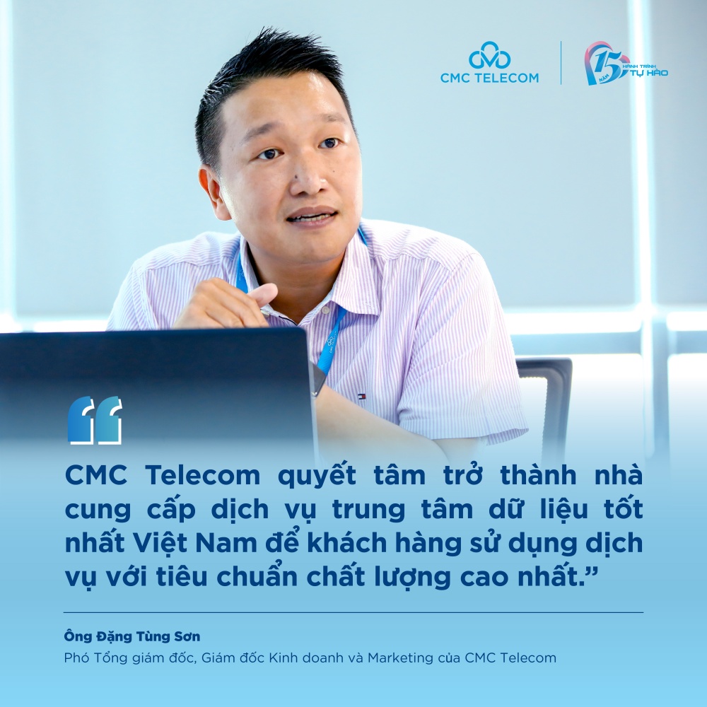 P.TGD/GD Kinh doanh và Marketing CMC Telecom, ông Đặng Tùng Sơn chia sẻ