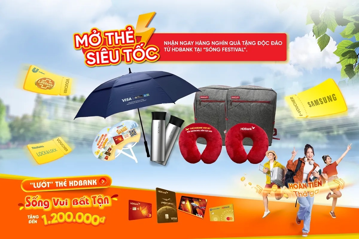 HDBank đến “Sóng Festival” cùng deal giảm giá độc quyền tới 50% từ Samsung HDBank đến “Sóng Festival” cùng deal giảm giá độc quyền tới 50% từ Samsung