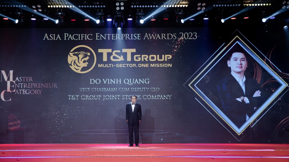 Ông Đỗ Vinh Quang, Phó Chủ tịch HĐQT T&T Group được vinh danh Doanh nhân xuất sắc Châu Á 2023