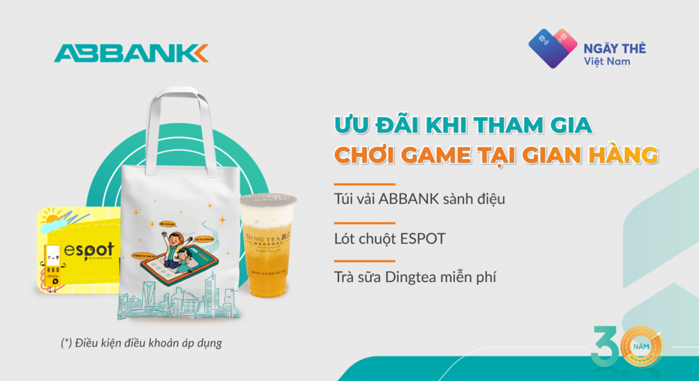 Phần thưởng dành cho khách hàng chơi game tại gian hàng ABBANK