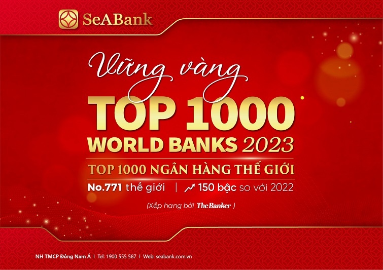 SeABank tăng 150 bậc trong bảng xếp hạng 