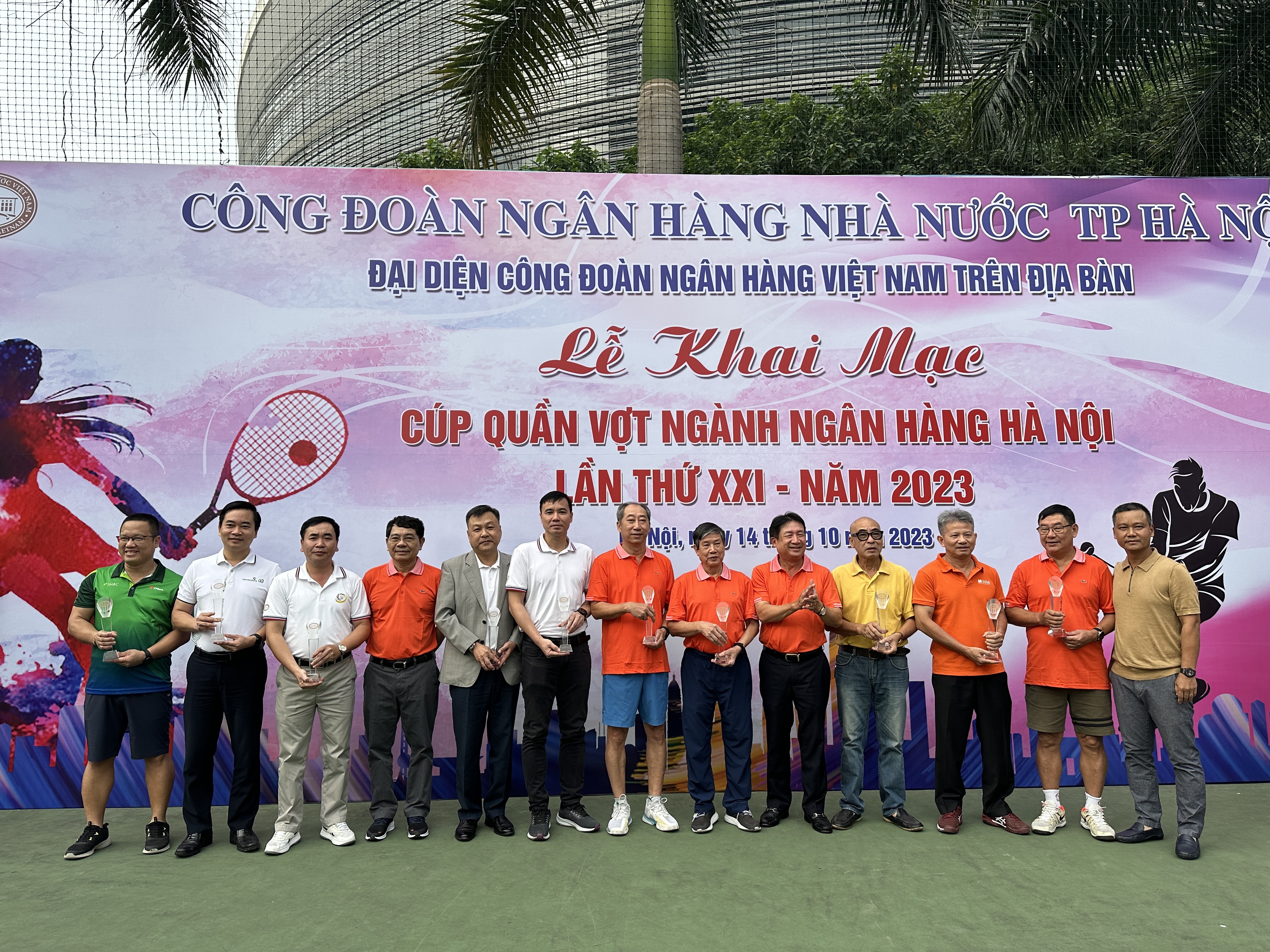 Cúp Quần vợt ngành Ngân hàng Hà Nội lần thứ XXI thành công tốt đẹp