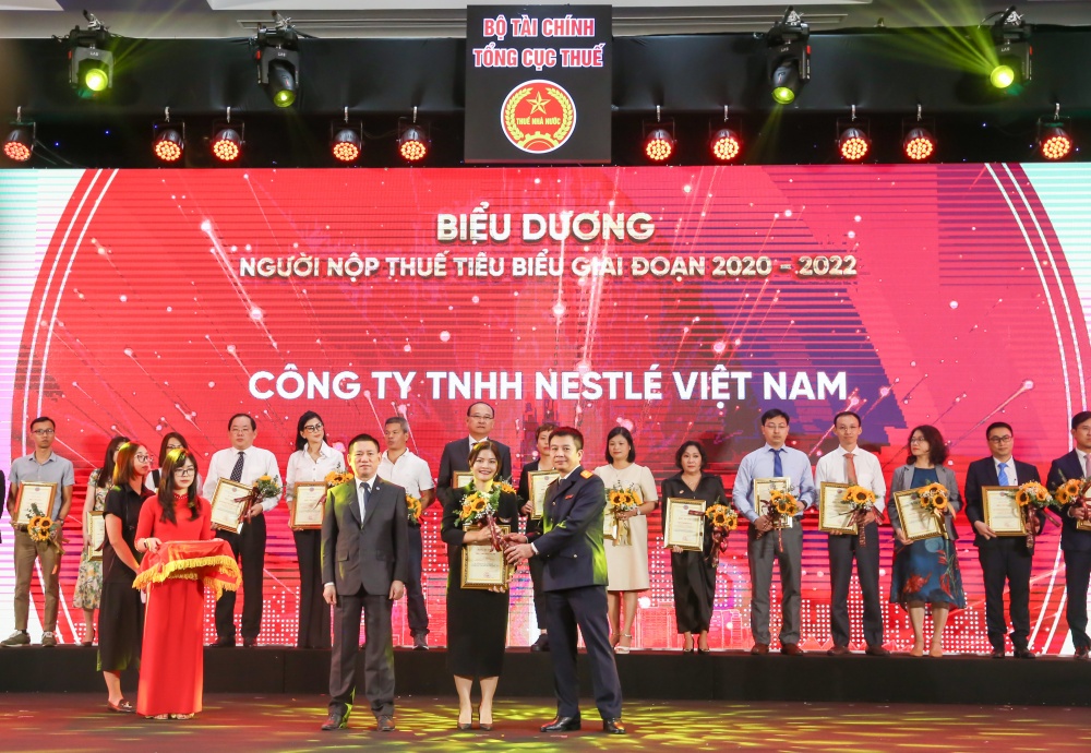 Nestlé Việt Nam tiếp tục được biểu dương với thành tích đóng góp vào ngân sách nhà nước