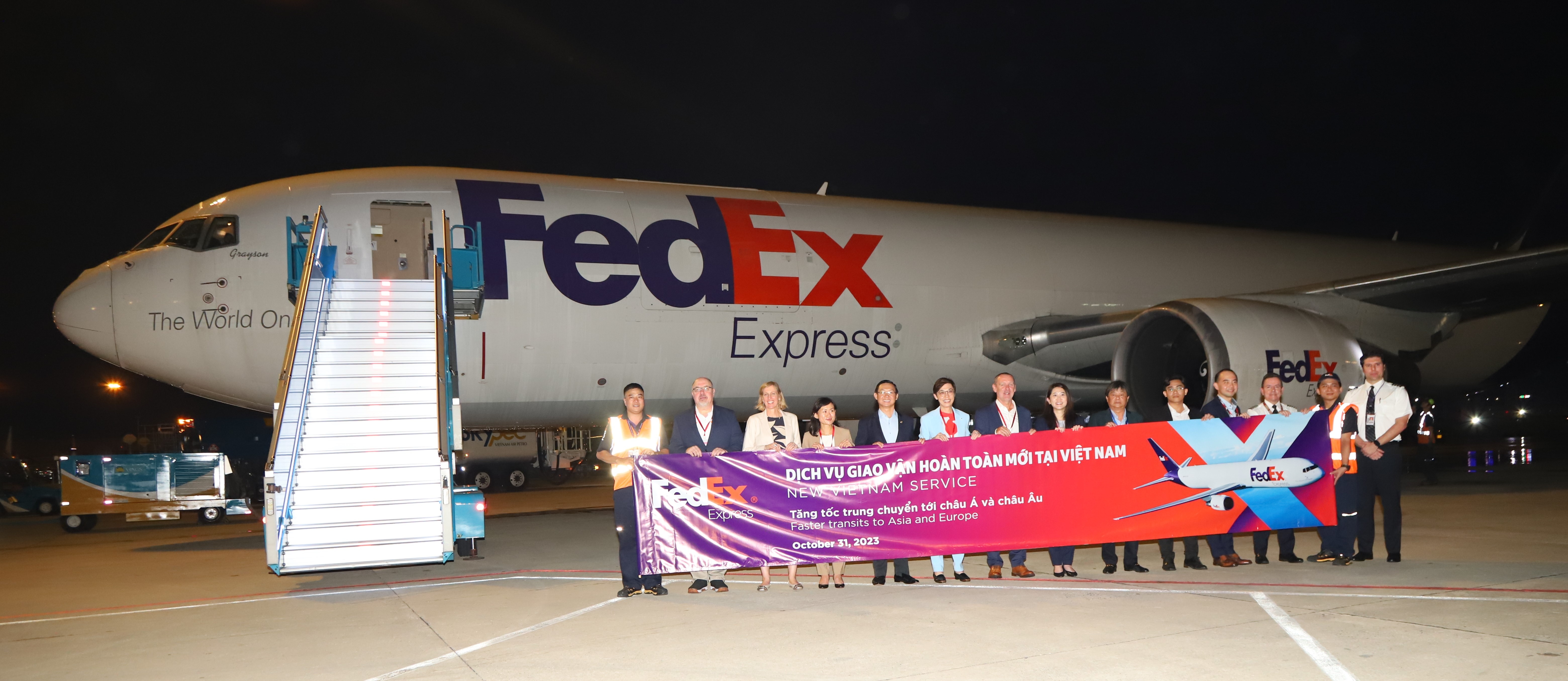 FedEx Express khánh thành đường bay mới từ TP. Hồ Chí Minh, rút ngắn thời gian vận chuyển hàng hóa