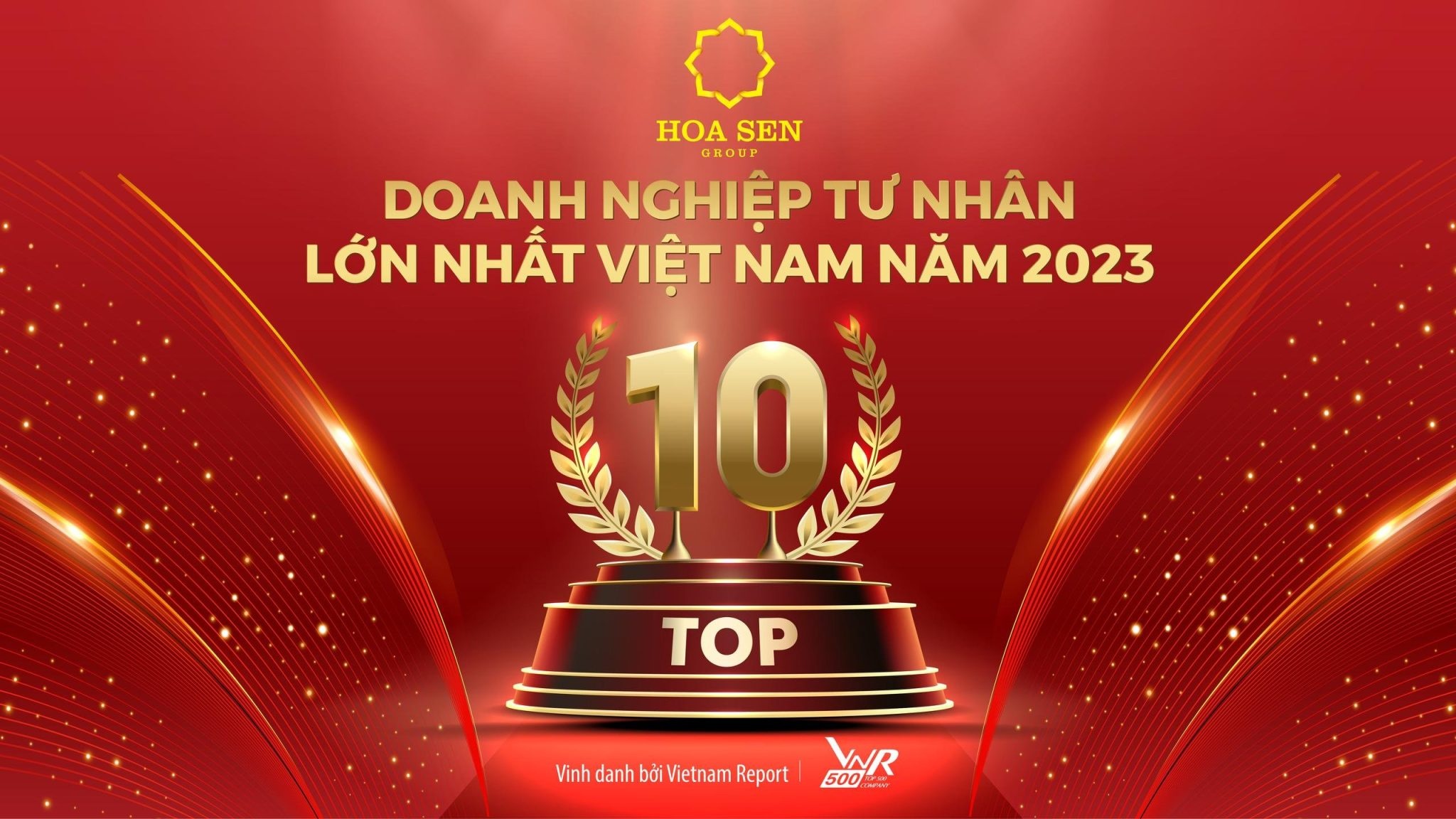 Tập đoàn Hoa Sen trong Top 10 Doanh nghiệp tư nhân lớn nhất Việt Nam 2023