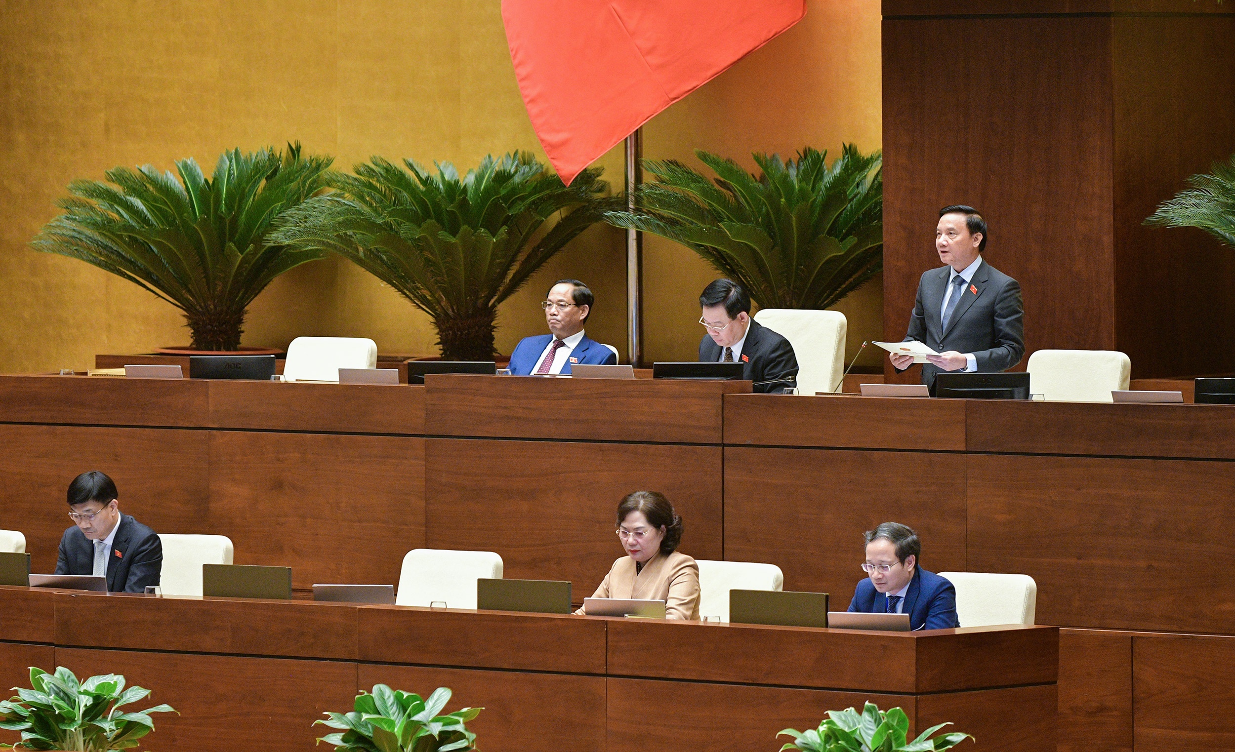 Phó Chủ tịch Quốc hội Nguyễn Khắc Định phát biểu kết luận