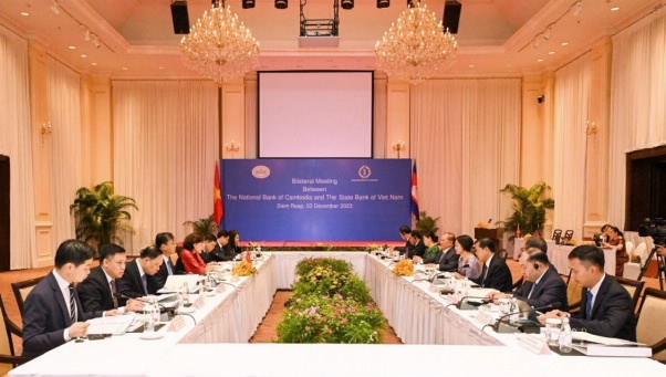 Hội nghị Hợp tác song phương năm 2023 giữa NHNN và NHQG Campuchia