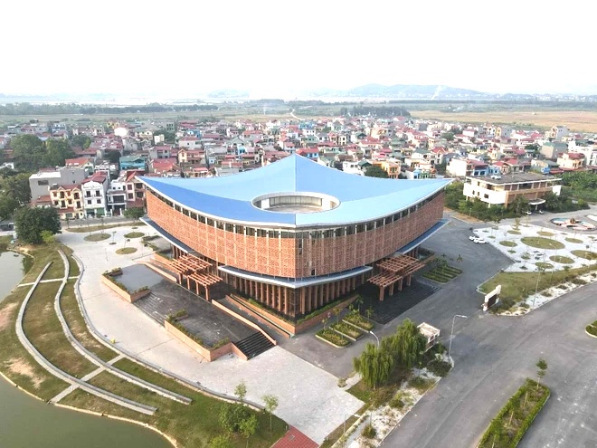Toàn cảnh Nhà hát Dân ca Quan họ Bắc Ninh. Ảnh: Thái Hùng/TTXVN