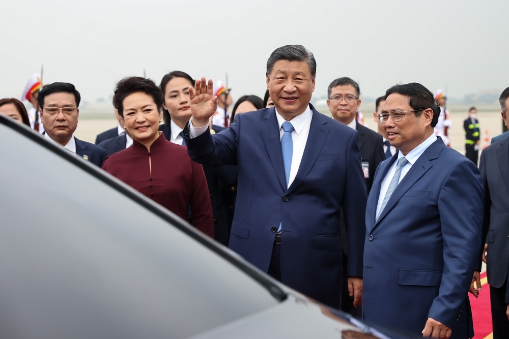 Trong chuyến thăm cấp Nhà nước tới Việt Nam lần này, Tổng Bí thư, Chủ tịch nước Trung Quốc Tập Cận Bình sẽ có các cuộc hội đàm, hội kiến với các đồng chí lãnh đạo cao nhất của Đảng, Nhà nước Việt Nam - Ảnh: VGP/Nhật Bắc
