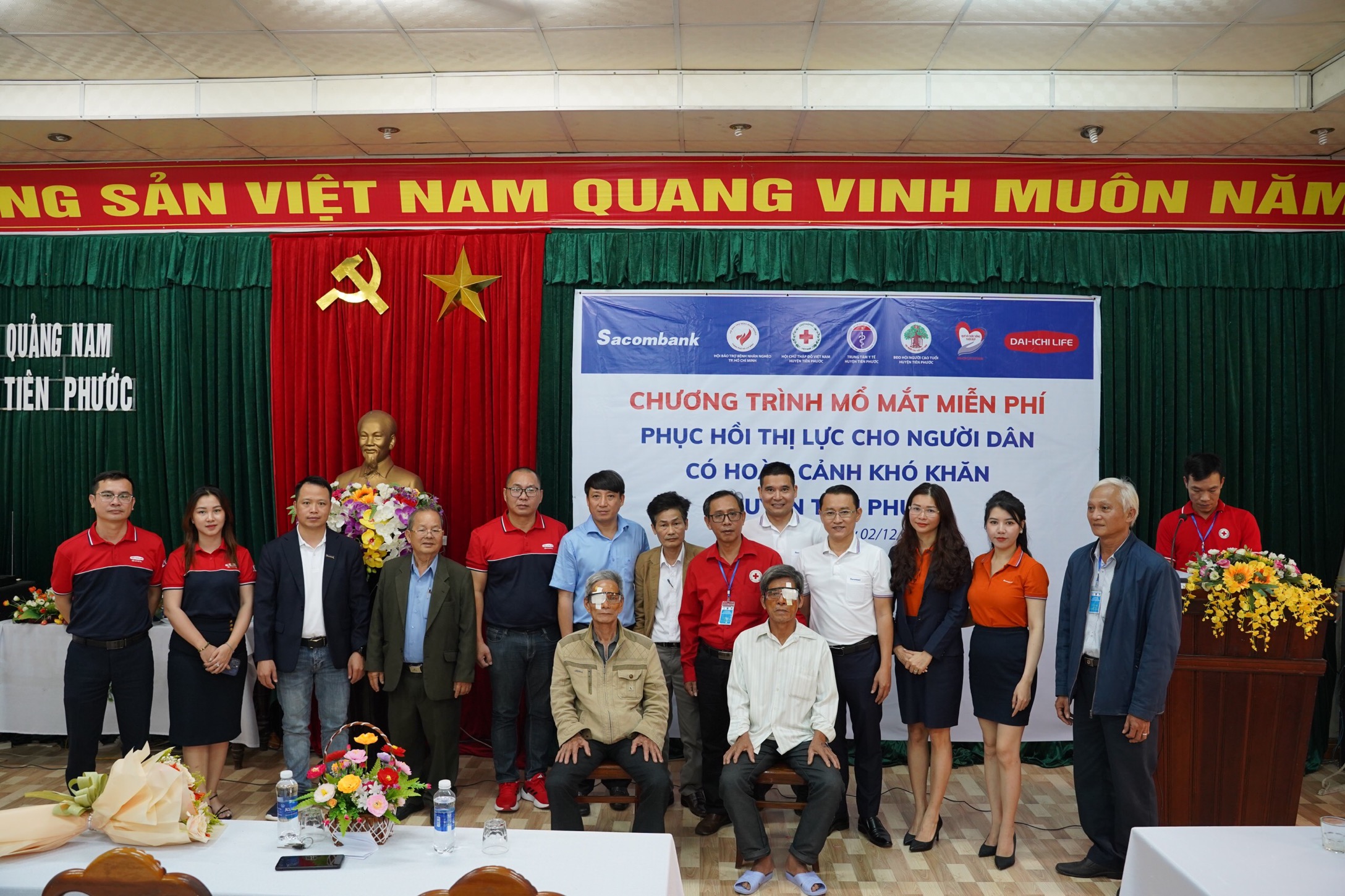 Chương trình mổ mắt miễn phí, phục hồi thị lực cho người dân có hoàn cảnh khó khăn tại Quảng Nam