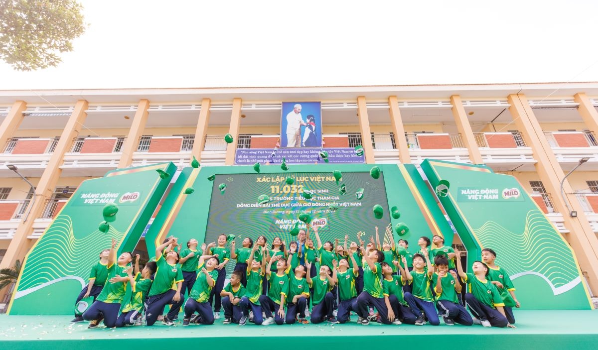 11.032 học sinh lập kỷ lục Việt Nam với màn đồng diễn thể dục ấn tượng