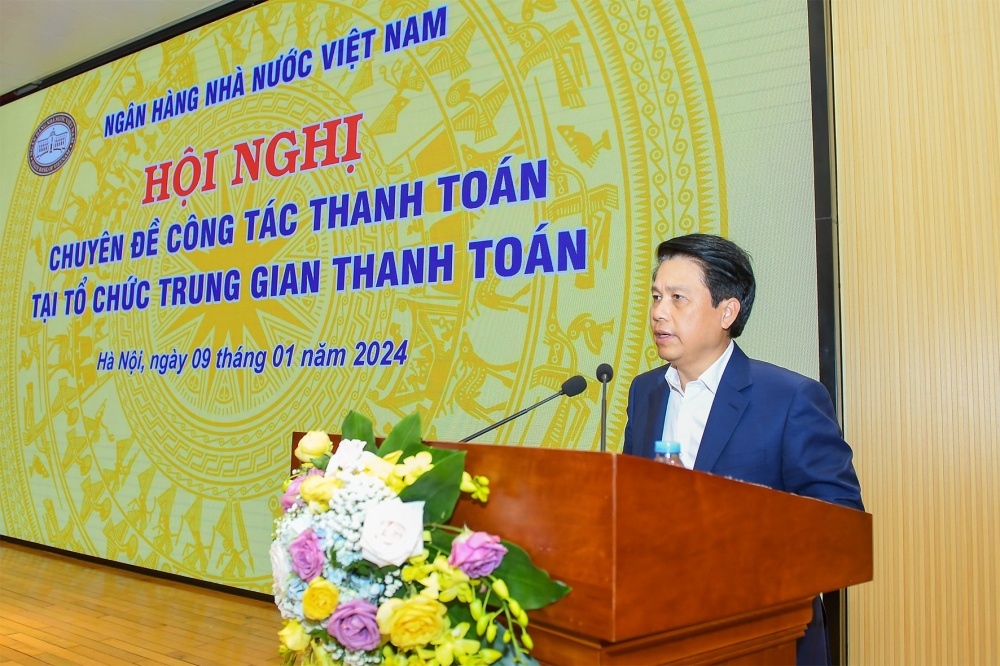 Phó Thống đốc NHNN Phạm Tiến Dũng phát biểu khai mạc Hội nghị