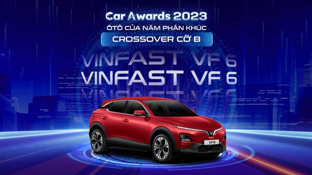 Tổng hòa nhiều ưu điểm, VF 6 thắng giải crossover cỡ B tại Car Awards 2023