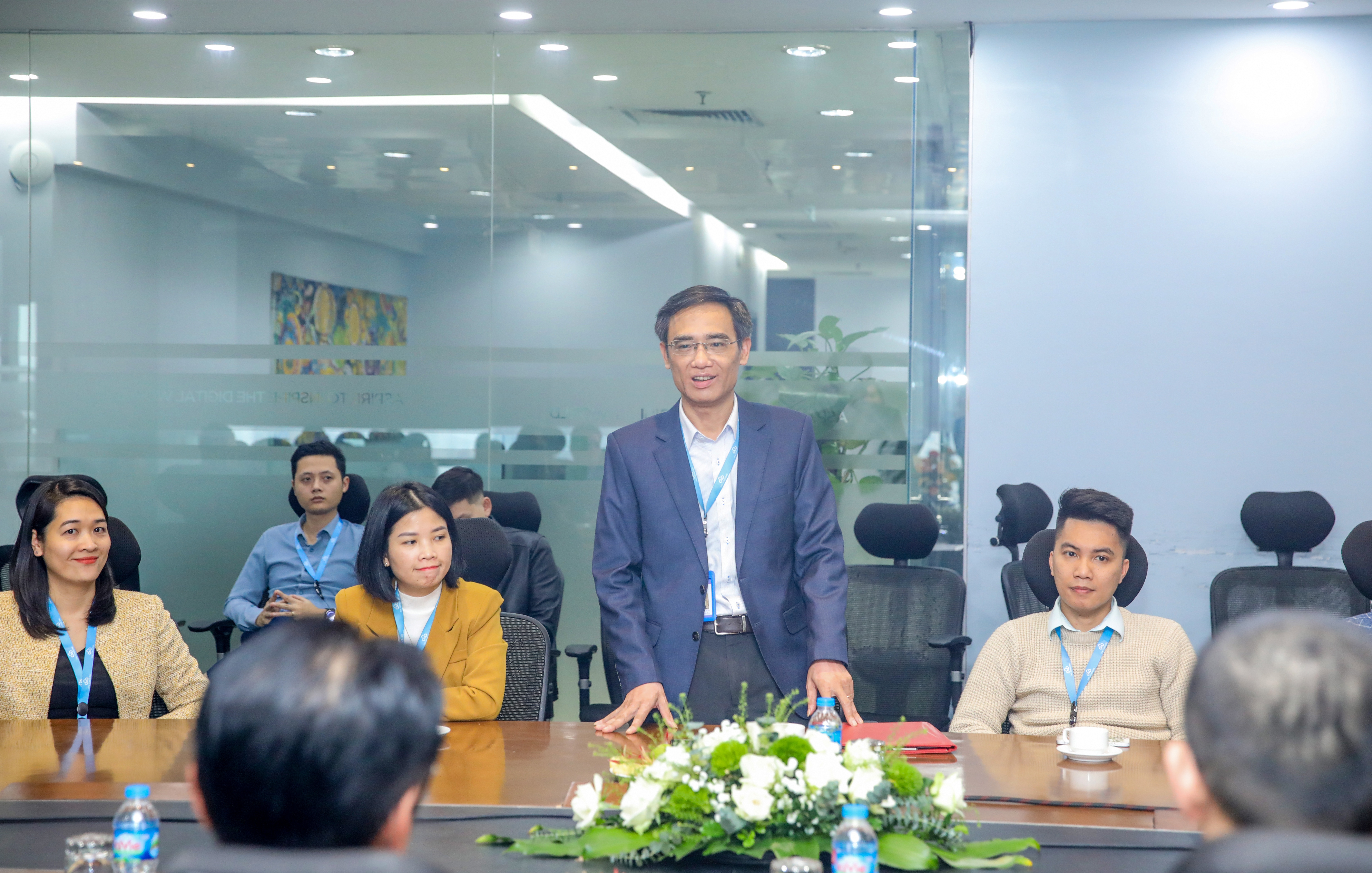 Tổng Giám đốc Điều hành CMC Consulting - ông Nguyễn Hải Sơn phát biểu tại lễ nhậm chức