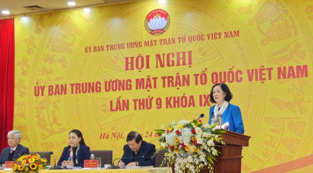 Trưởng Ban Tổ chức Trung ương Trương Thị Mai phát biểu tại sự kiện