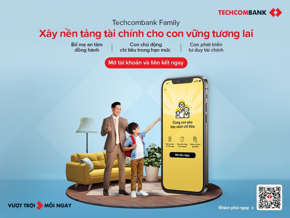 Đồng hành cùng con với Techcombank Family