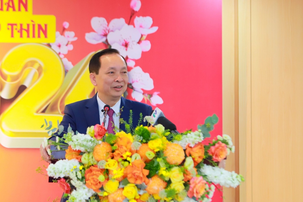 Phó thống đốc Thường trực Ngân hàng Nhà nước Việt Nam Đào Minh Tú phát biểu