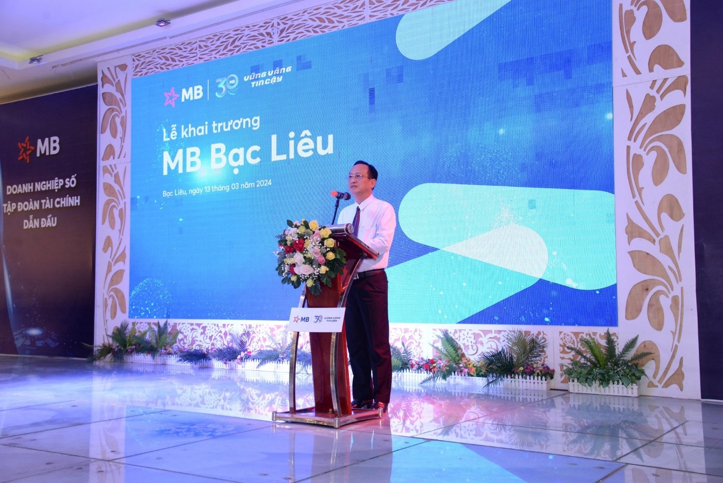 Ông Phạm Văn Thiều - Ủy viên Ban Thường vụ Tỉnh ủy, Phó Bí thư Tỉnh ủy, Chủ tịch UBND tỉnh Bạc Liêu phát biểu tại sự kiện