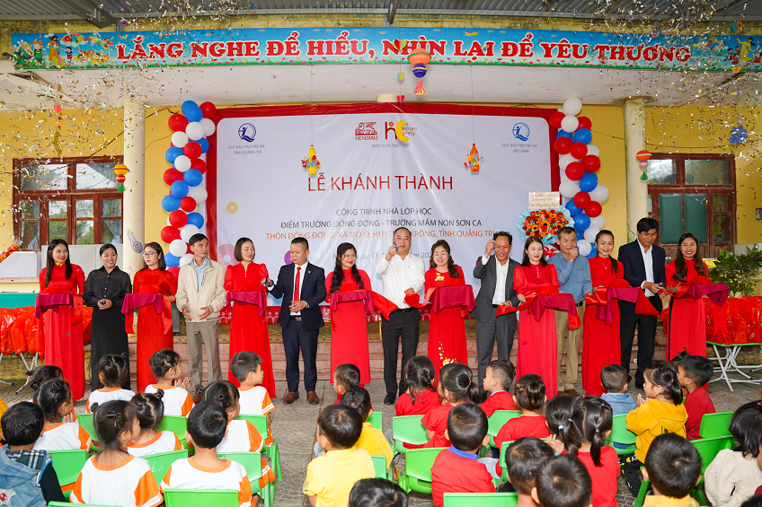 Khánh thành công trình lớp học tại Quảng Trị từ quỹ quyên góp của Generali Việt Nam
