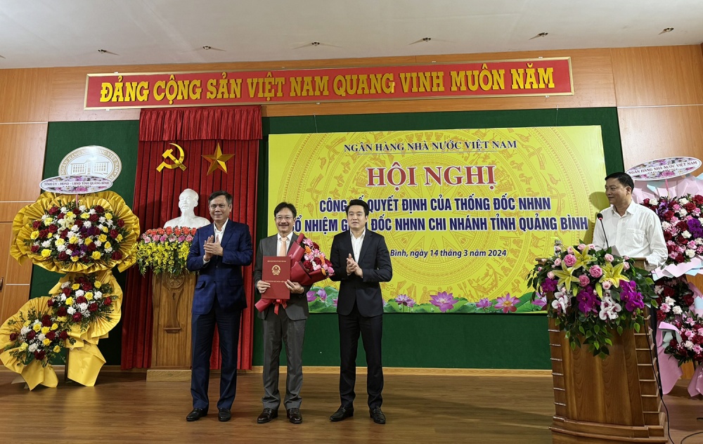 Ông Lương Hải Lưu được bổ nhiệm làm Giám đốc NHNN - Chi nhánh Quảng Bình