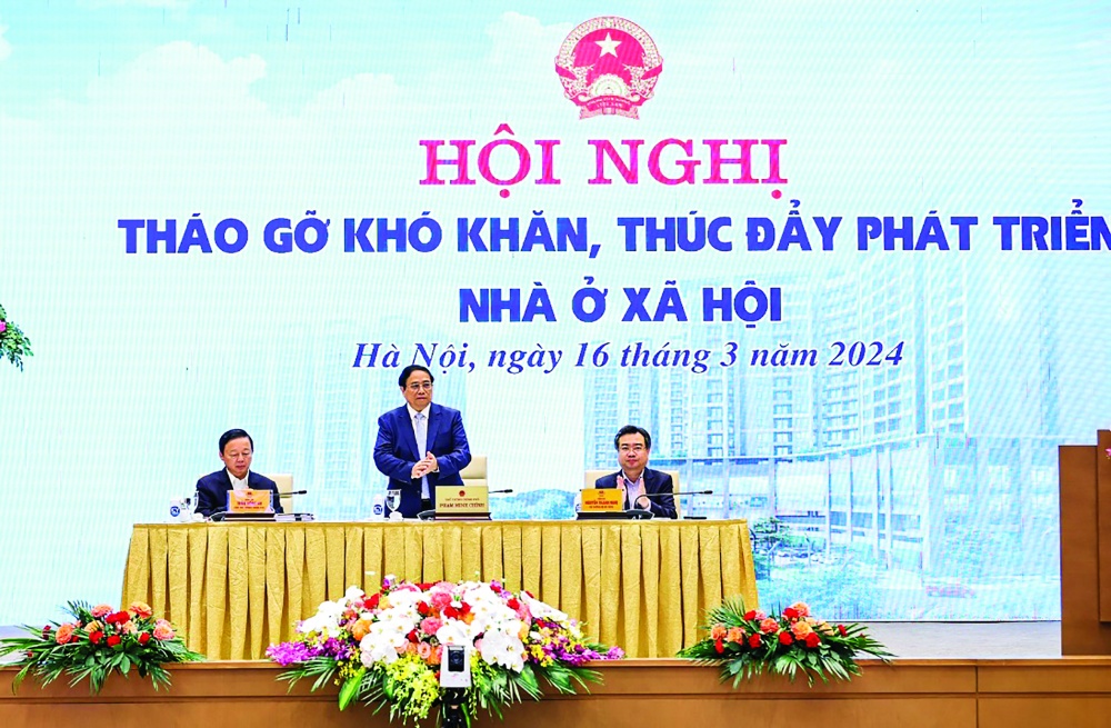 Thủ tướng Chính phủ Phạm Minh Chính chủ trì hội nghị Tháo gỡ khó khăn, thúc đẩy phát triển nhà ở xã hội