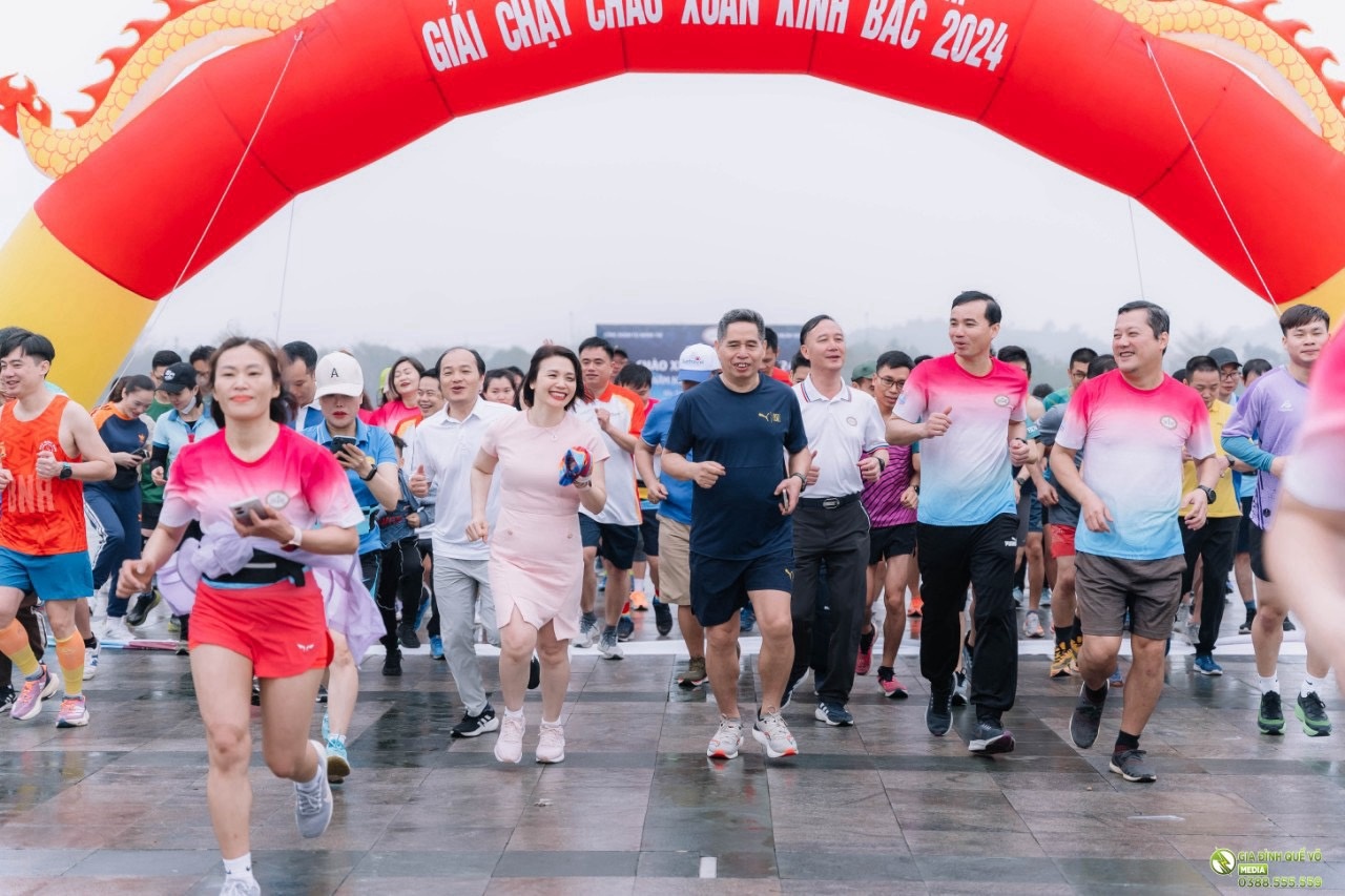 Giải chạy Chào xuân Kinh Bắc 2024 thành công tốt đẹp