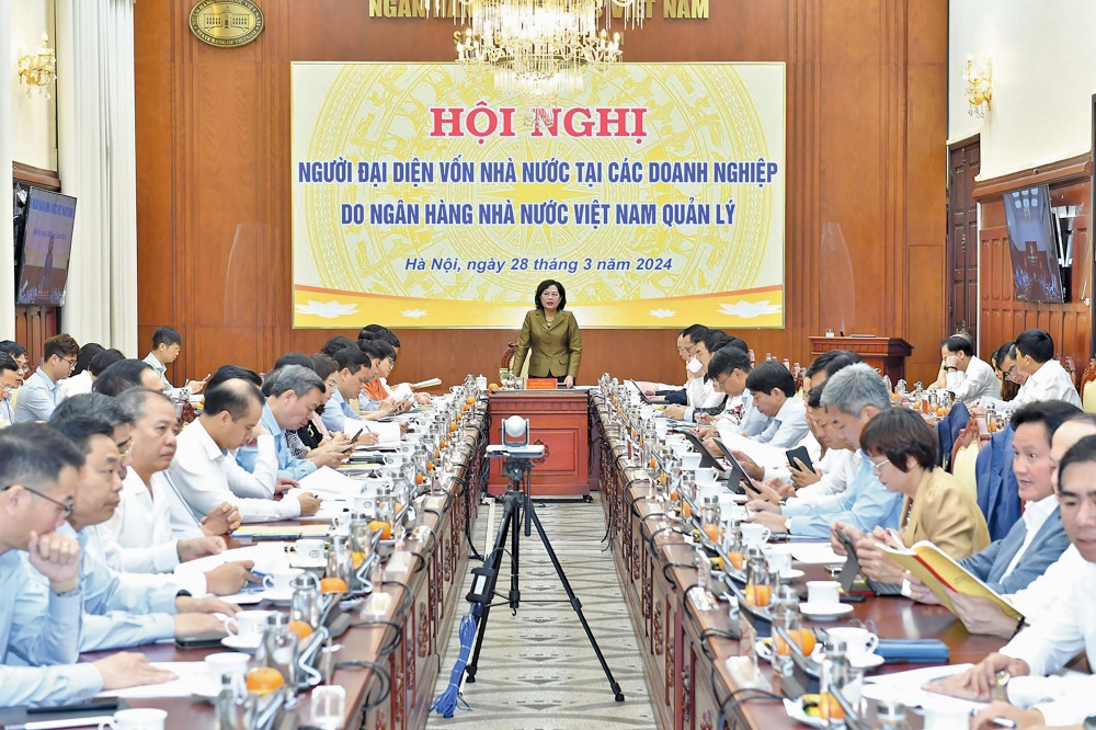 Thống đốc NHNN Nguyễn Thị Hồng phát biểu chỉ đạo tại hội nghị