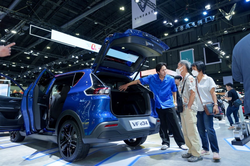 VF e34, VF 5, VF 6 và VF 7 sẽ là các mẫu ô tô điện đầu tiên được bán tại Thái Lan