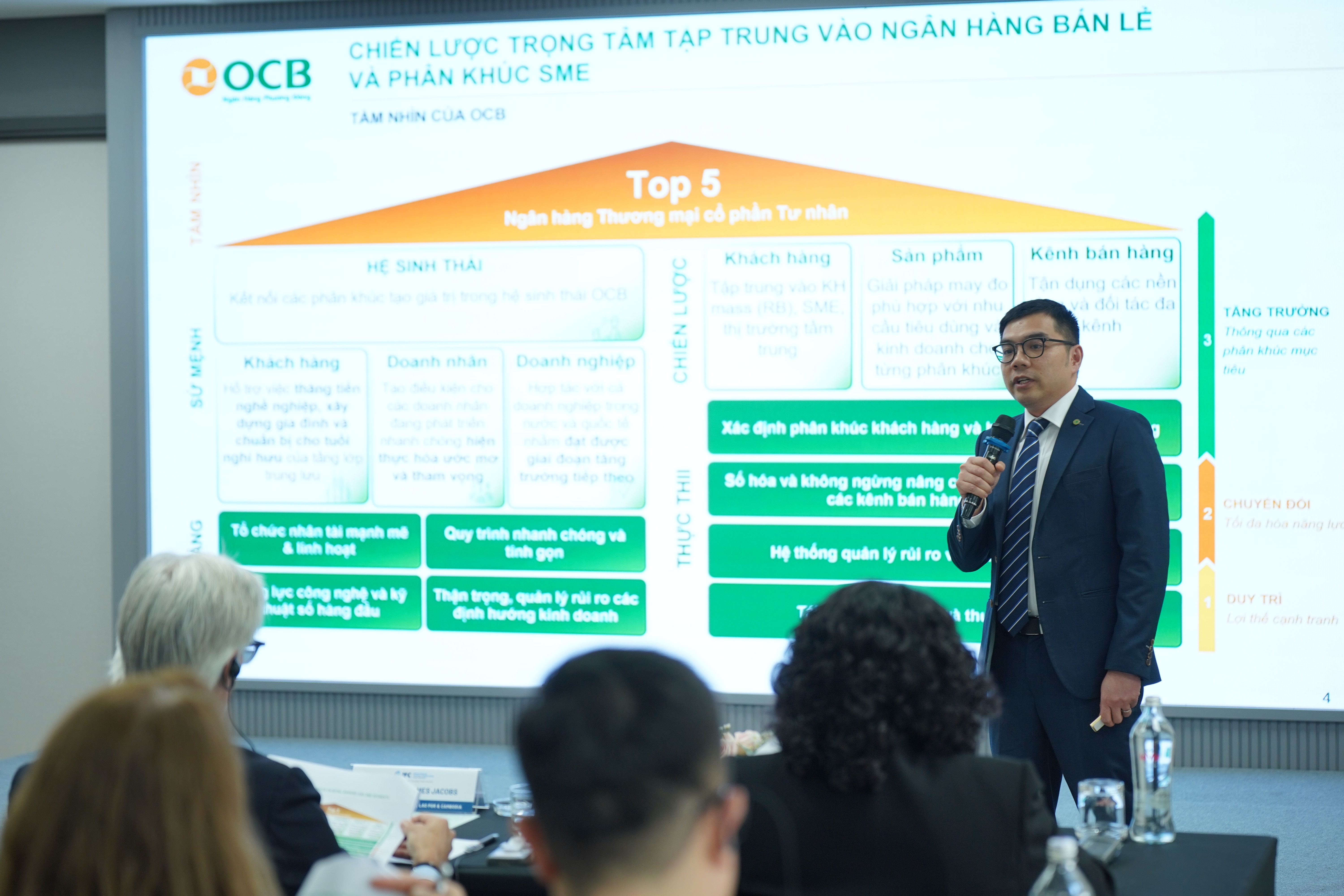 Đại diện OCB chia sẻ chiến lược phát triển bền vững hướng đến mục tiêu trở thành ngân hàng xanh tiên phong tại Việt Nam