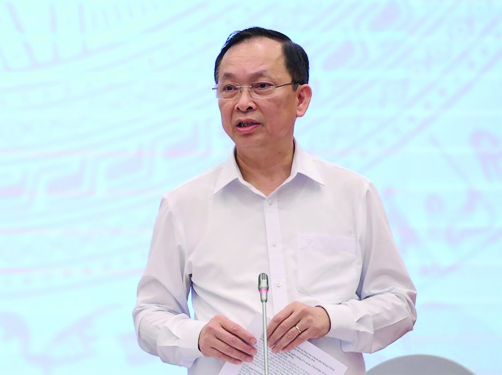 Phó Thống đốc Thường trực NHNN Đào Minh Tú phát biểu tại buổi họp báo
