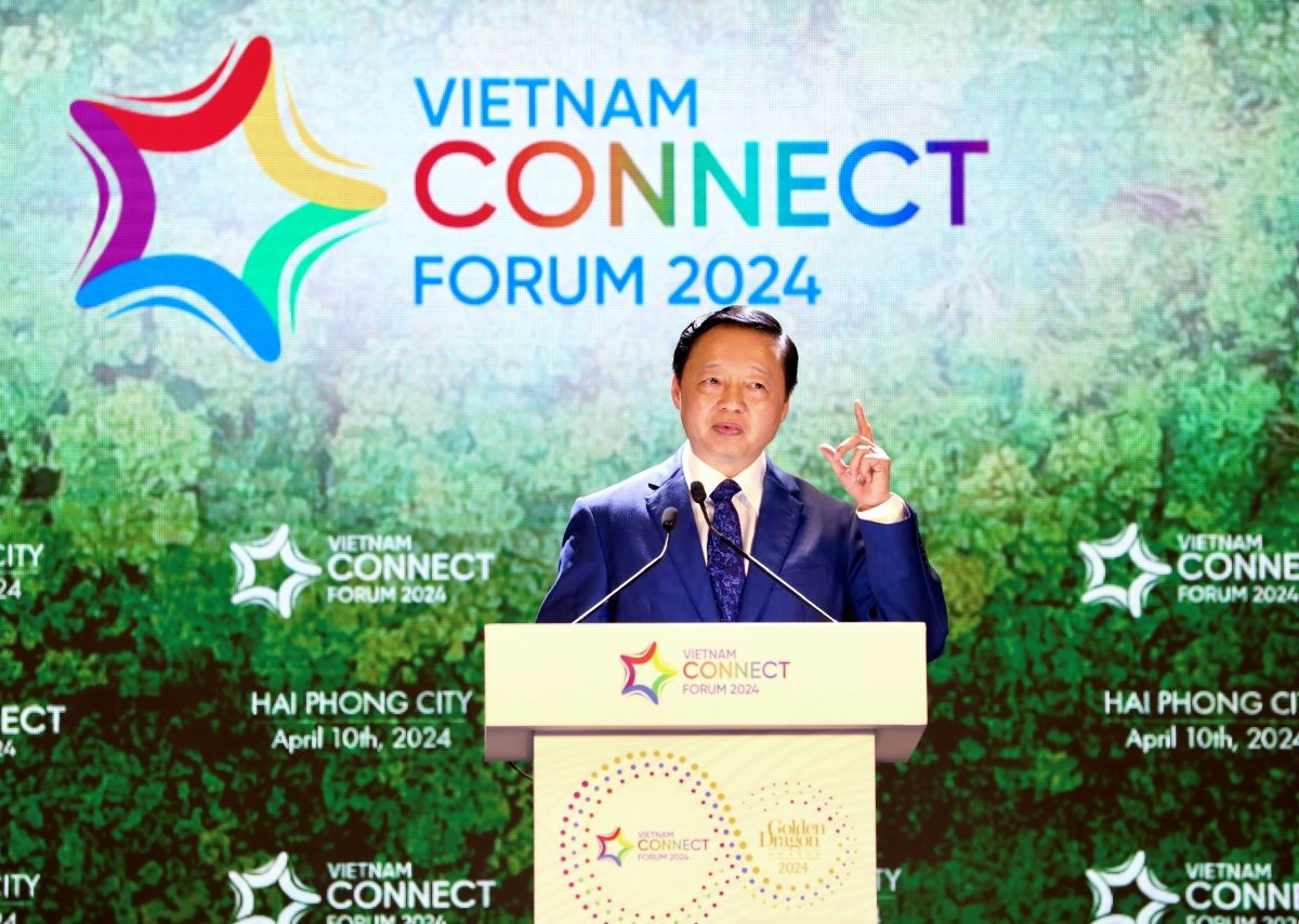 Phó Thủ tướng Trần Hồng Hà phát biểu tại Diễn đàn Nhịp cầu Phát triển Việt Nam 2024.