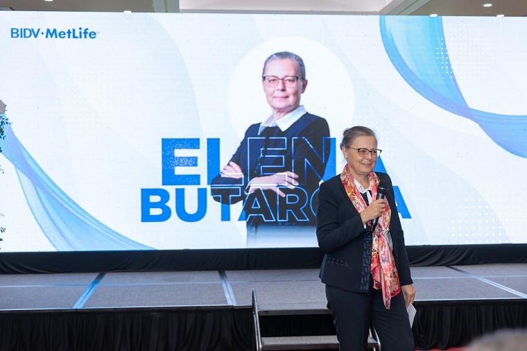 Bà Elena Butarova, Tổng Giám Đốc BIDV MetLife chia sẻ