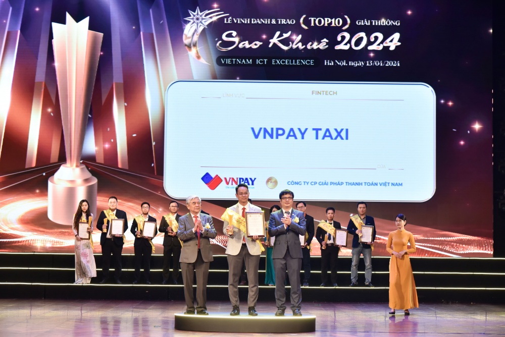 VNPAY Taxi nằm trong top 10 sản phẩm xuất sắc Sao Khuê 2024