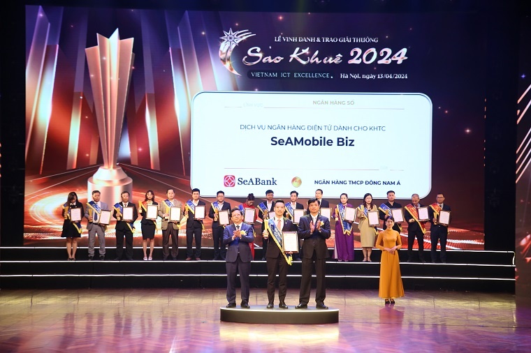 Ứng dụng SeAMobile Biz của SeABank được vinh danh tại giải thưởng Sao Khuê