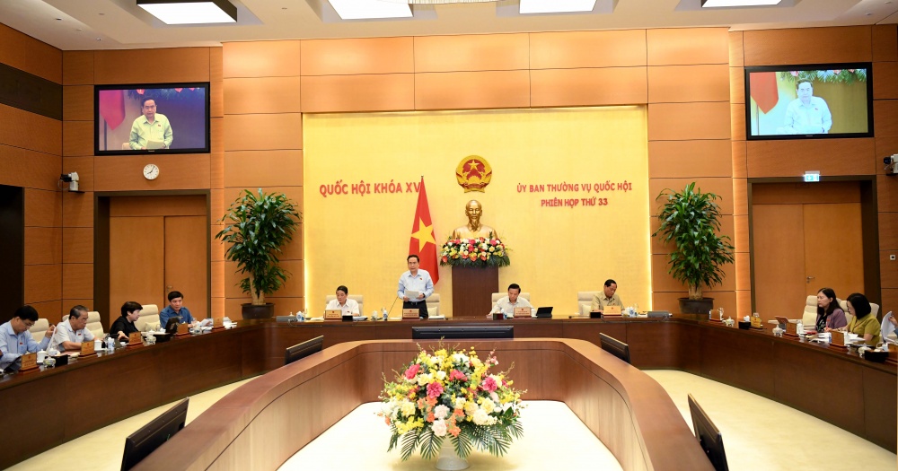 Phó Chủ tịch Quốc hội Trần Thanh Mẫn phát biểu 