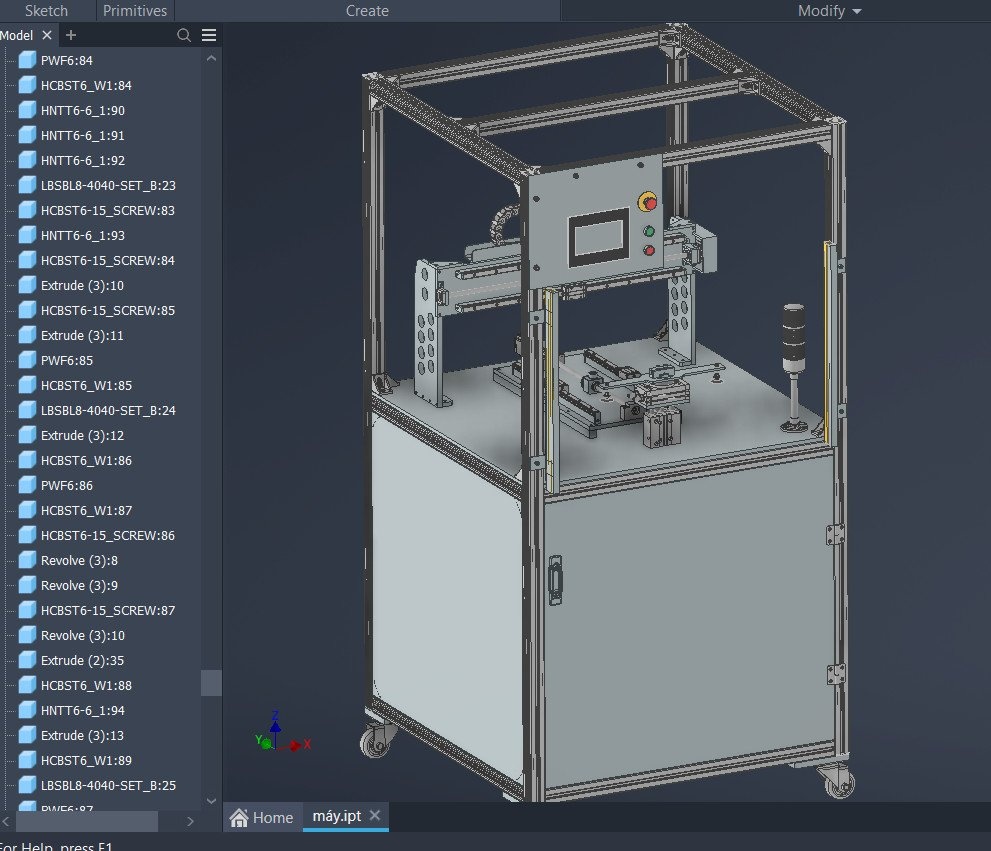 Một trong những bản thiết kế 3D máy chấm keo xuất sắc của sinh viên SMAE