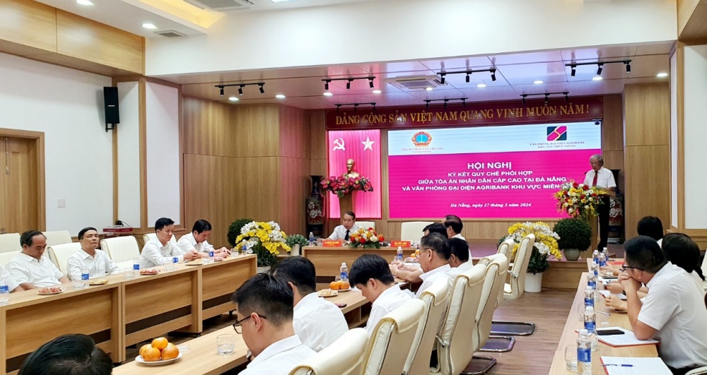 Ký kết quy chế phối hợp giữa Agribank khu vực miền Trung và Tòa án nhân dân cấp cao tại TP. Đà Nẵng