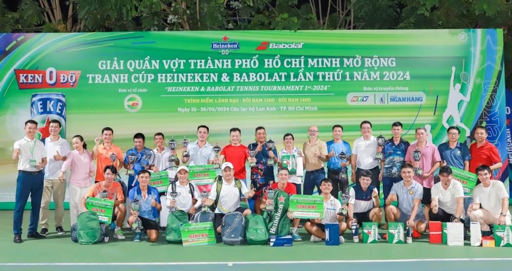 Giải Quần vợt Heineken & Babolat lần thứ nhất thành công tốt đẹp