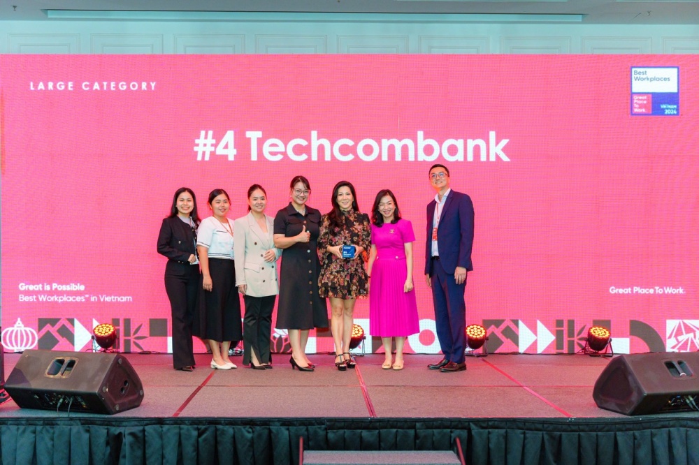 Techcombank được vinh danh nơi làm việc tốt nhất Việt Nam 2024