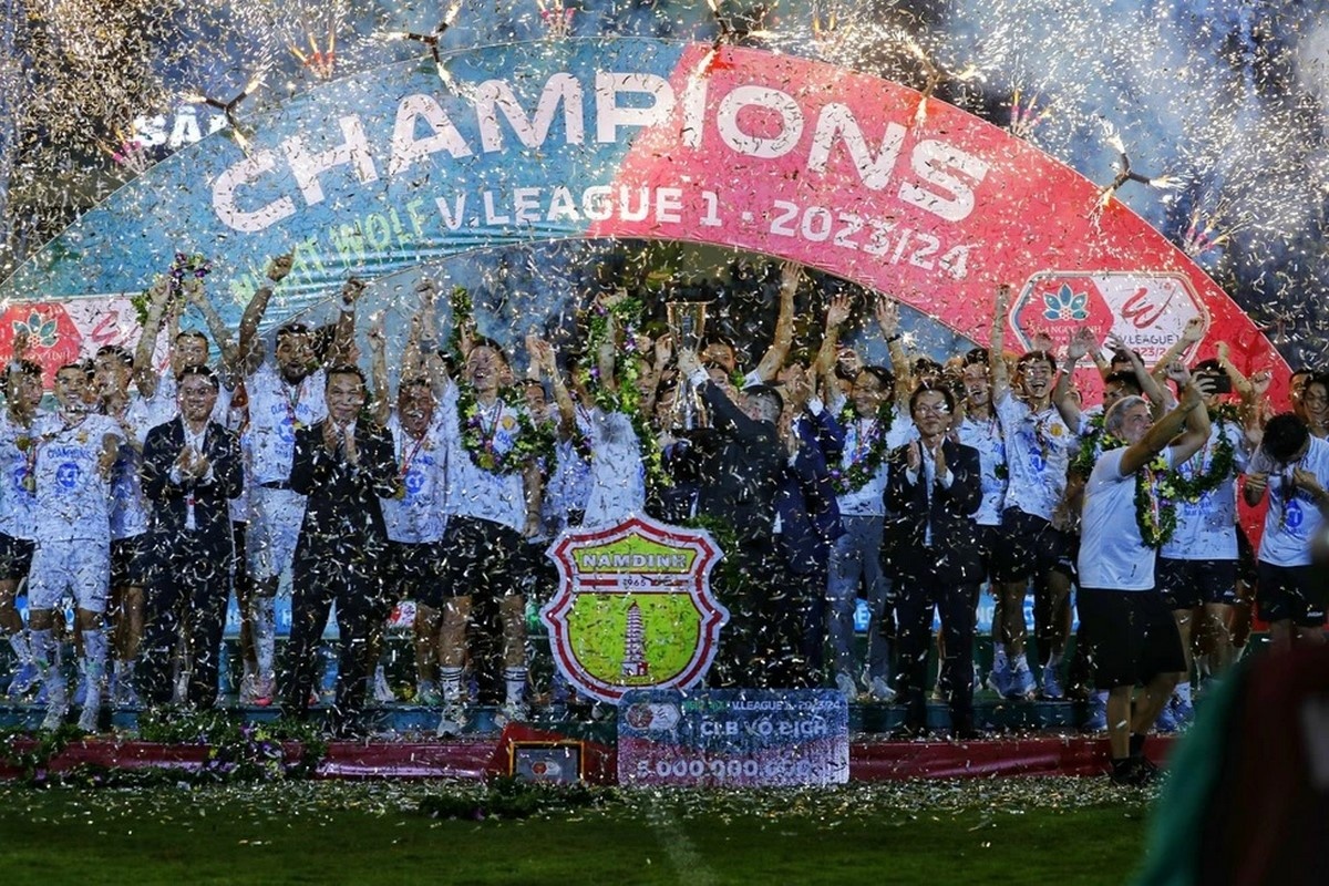 CLB Thép Xanh Nam Định vô địch V-League 2023-2024