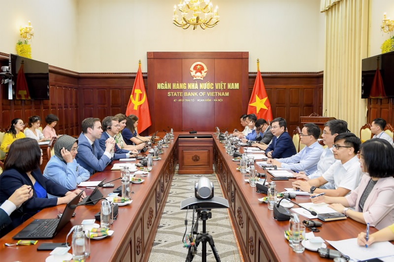 Phó Thống đốc Phạm Thanh Hà tiếp Đoàn Điều IV IMF