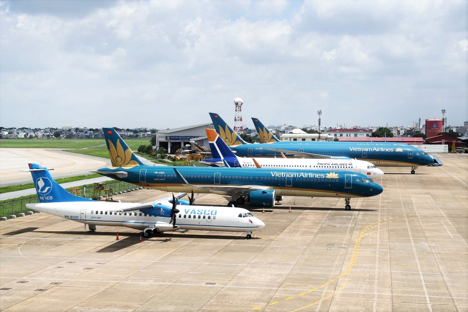 Pacific Airlines khai thác hàng ngày các đường bay giữa Tp Hồ Chí Minh và Hà Nội, Đà Nẵng, Chu Lai 